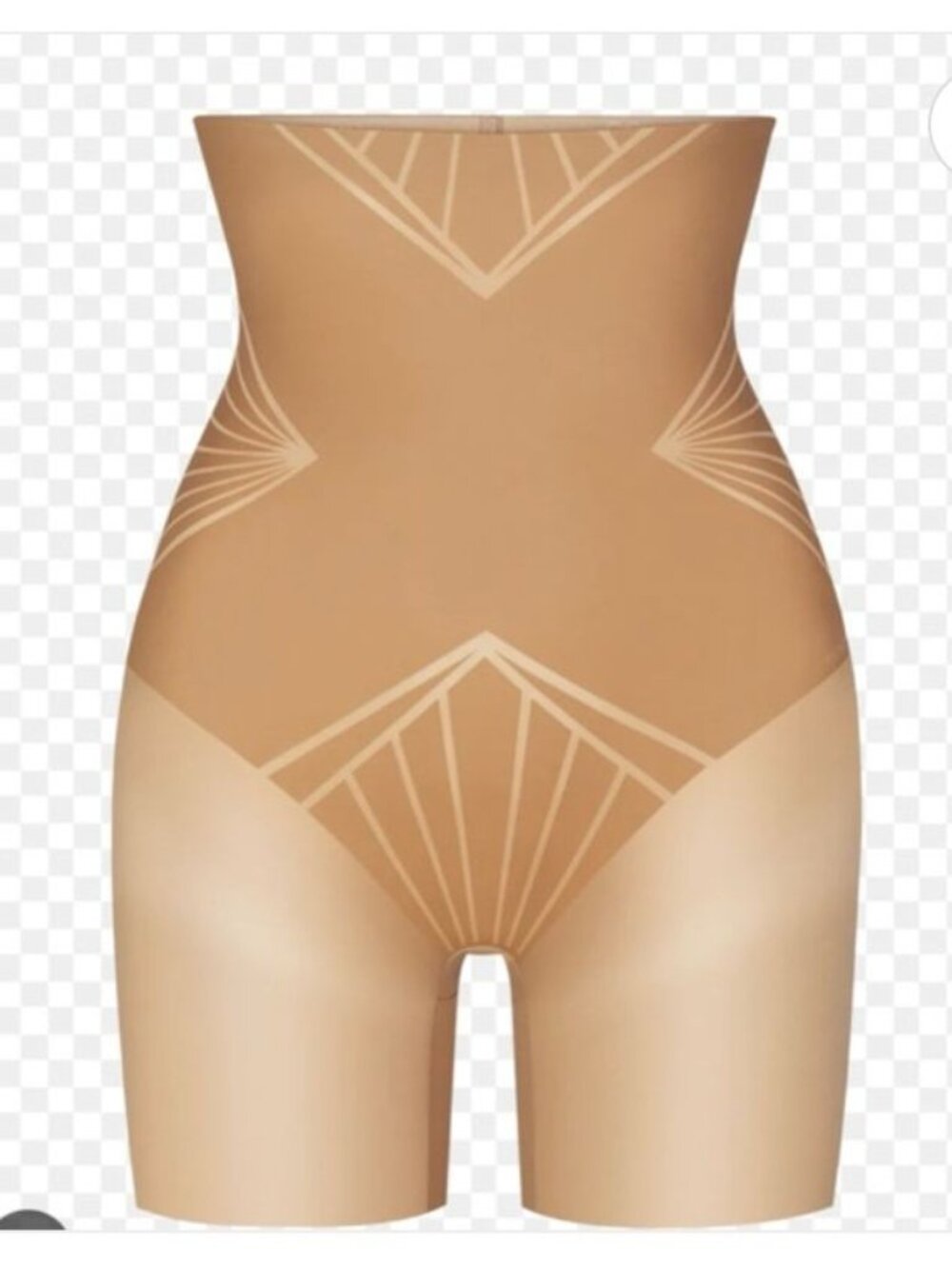 HoneyLove Shadow Sculpt‎ High-Waist Short in Beige Size 2X